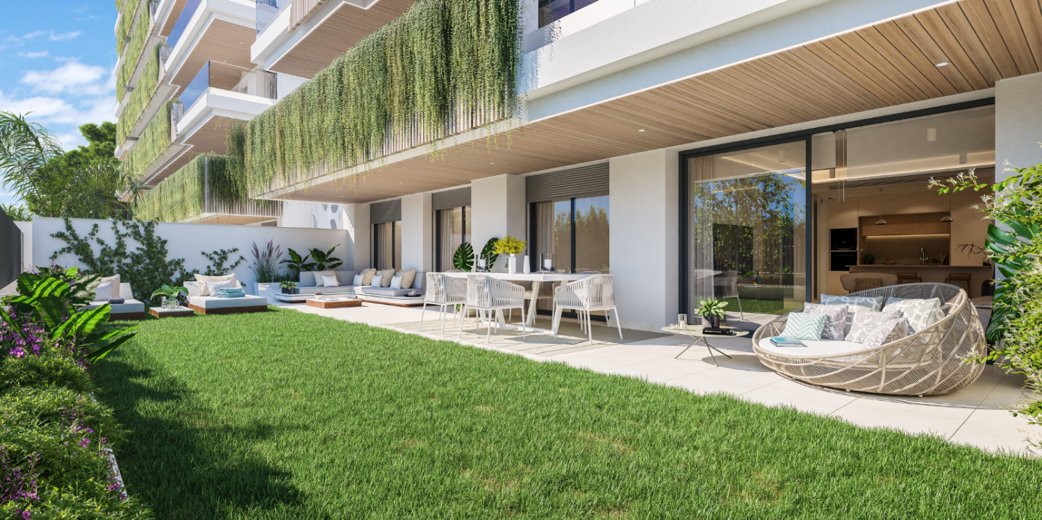 Luxusresidenzen mit modernem Design, harmonisch in die Umgebung integriert in Fuengirola, Málaga