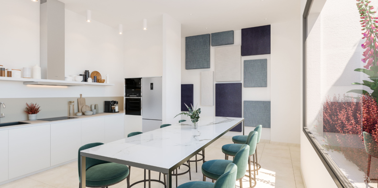 Luxe residenties met modern design, harmonieus geïntegreerd in hun omgeving in Fuengirola, Malaga