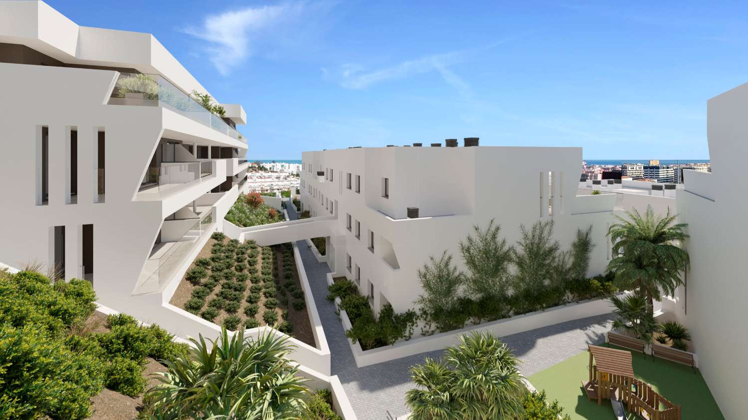 Residenzen mit großen Räumen und intelligenten Grundrissen in Estepona, Málaga