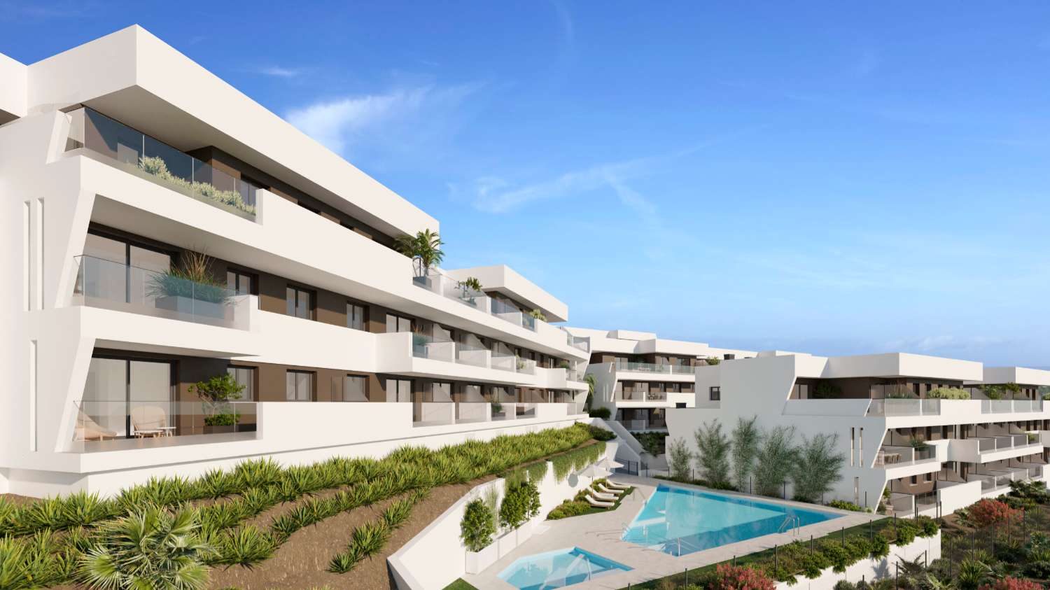 Residences with large spaces and smart layouts in Estepona, Malaga