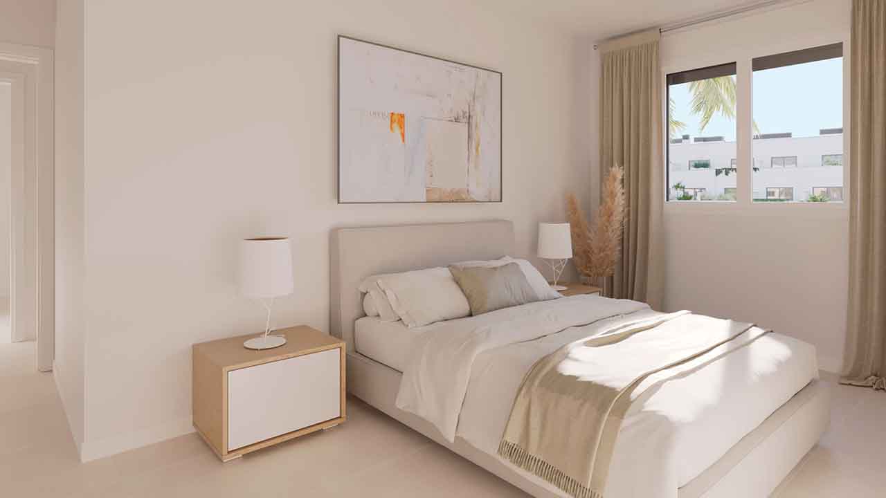 Es un conjunto residencial privado, contemporáneo y eficiente en Estepona, Málaga