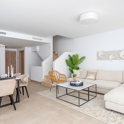 Discover modern townhouses available for sale in Estepona, Málaga, in the heart of the Costa del Sol