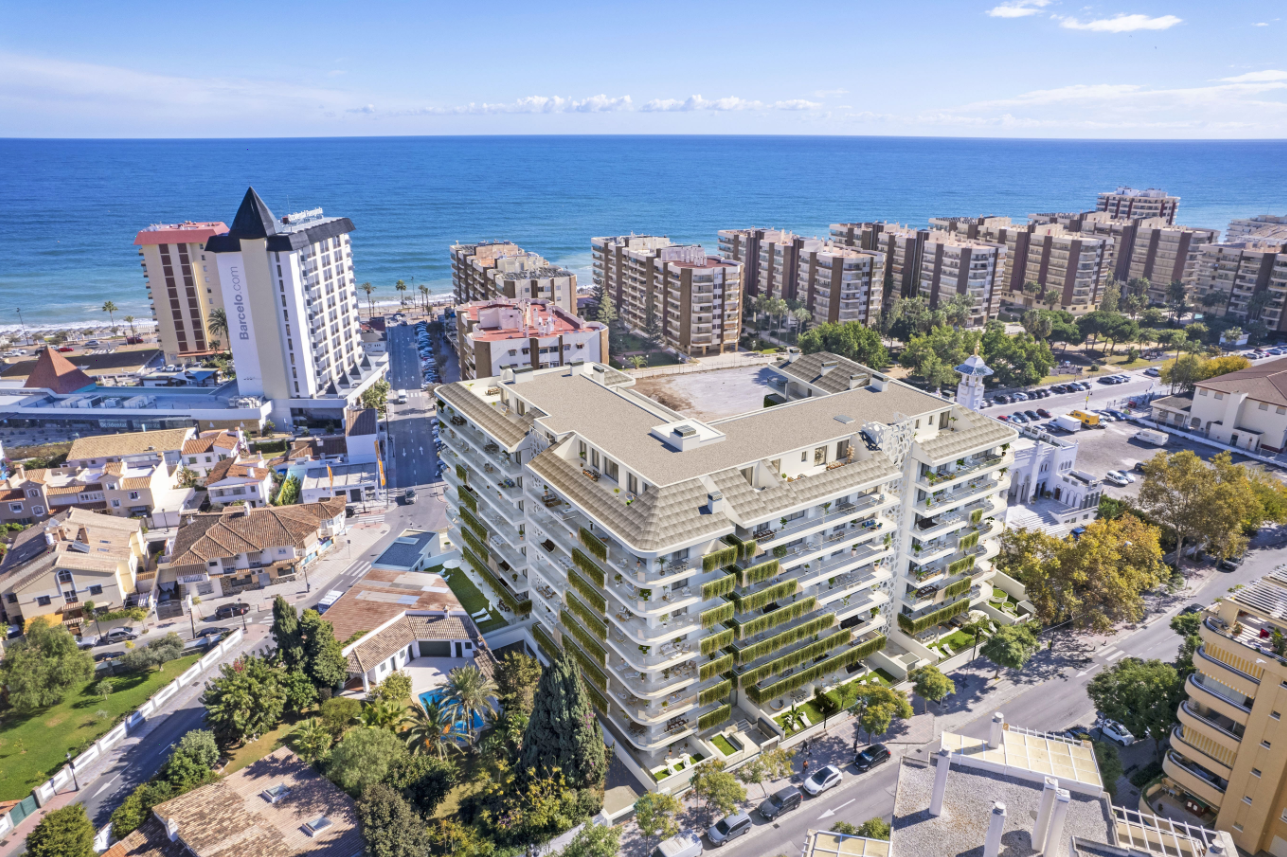 Résidences de luxe au design moderne, harmonieusement intégrées dans leur environnement à Fuengirola, Malaga