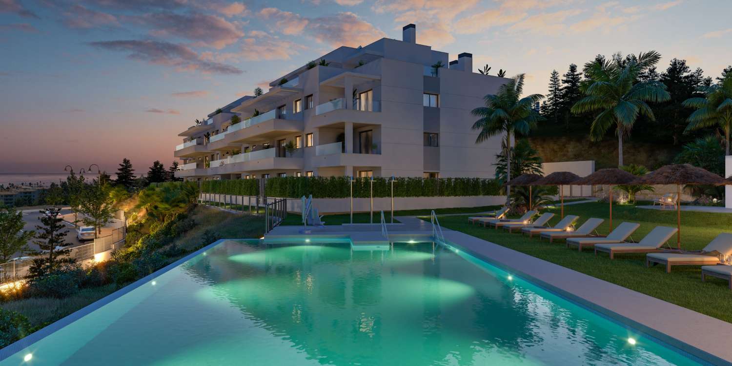 Gated residential complex, Mijas, Málaga. All homes have a garage space and storage room.