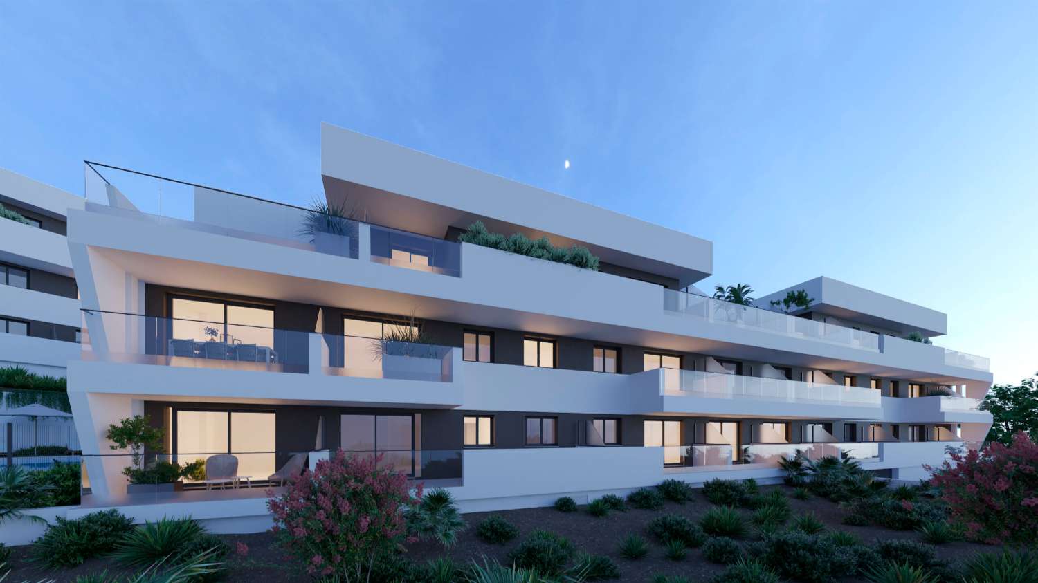 Residences with large spaces and smart layouts in Estepona, Malaga