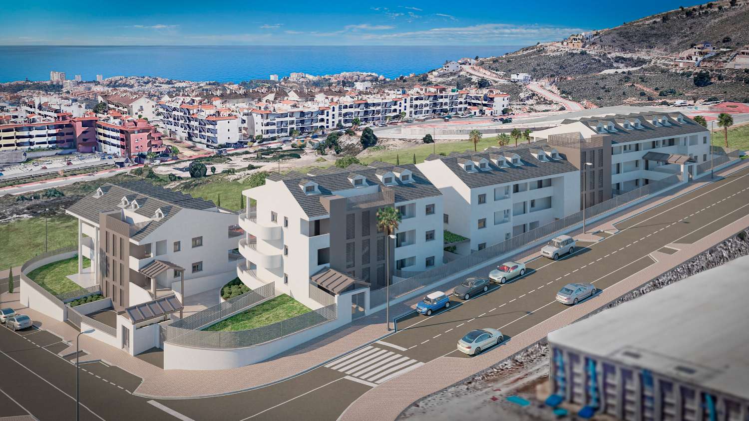 Spacious terraces with sea views