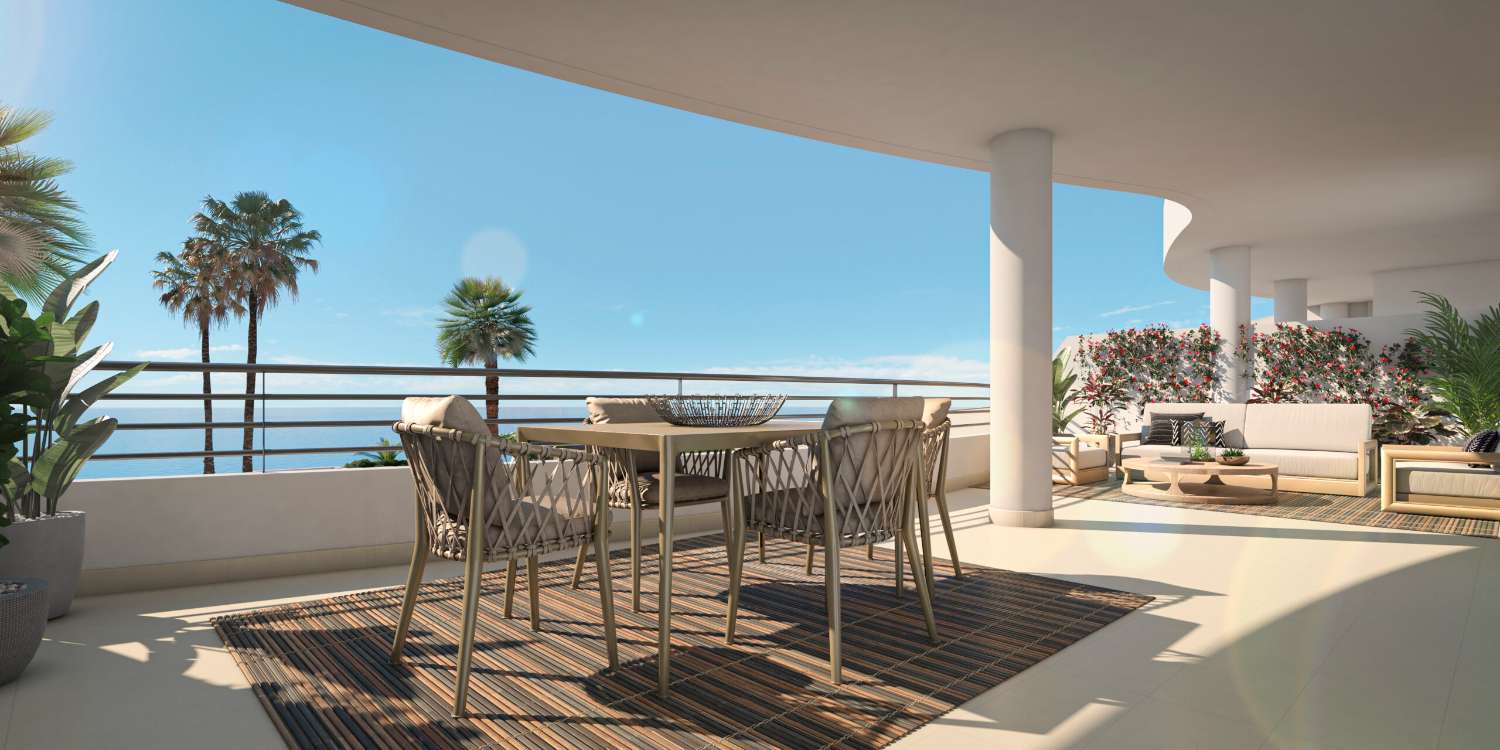 Spacious terraces with sea views