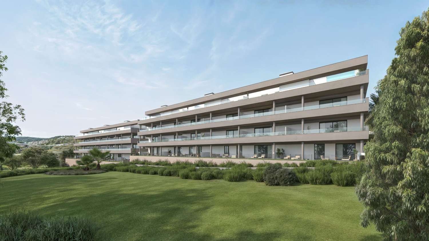 Il s’agit d’un complexe résidentiel au design contemporain et moderne, Estepona