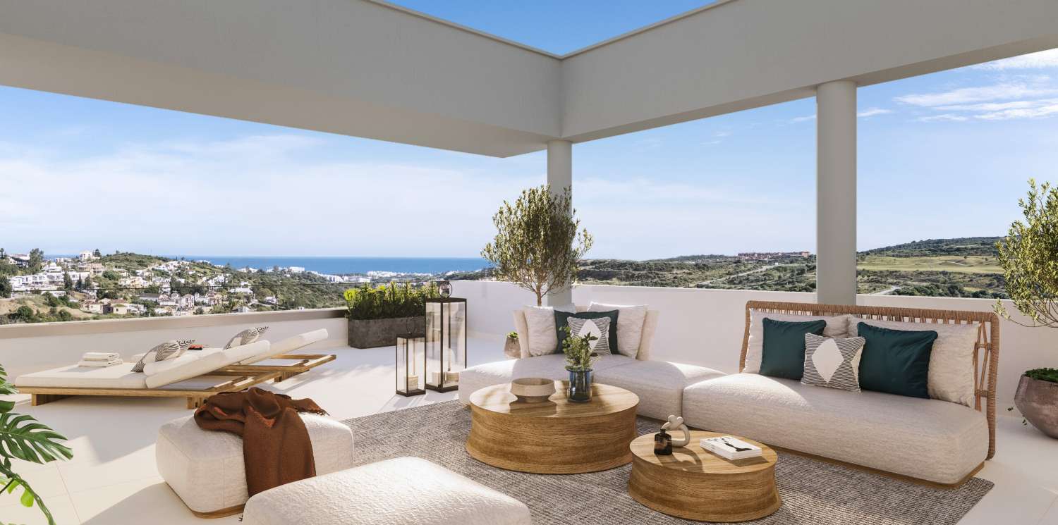 Si tratta di un complesso residenziale dal design contemporaneo e moderno, Estepona