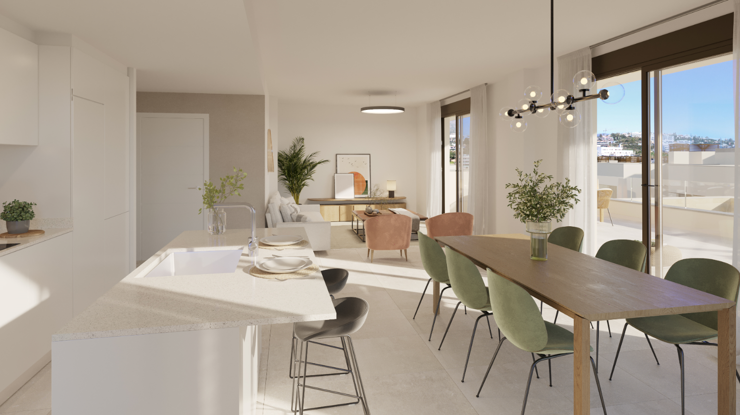 El complejo residencial se encuentra en una excelente ubicación en la zona de arroyo Enmedio, Estepona, a pocos minutos de la playa