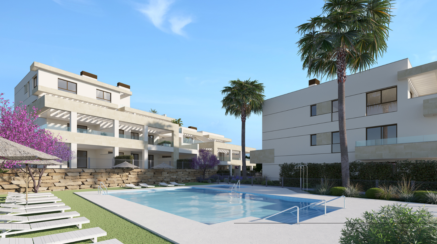 The residential complex is located in an excellent location in the area of Arroyo Enmedio, Estepona, just a few minutes from the beach