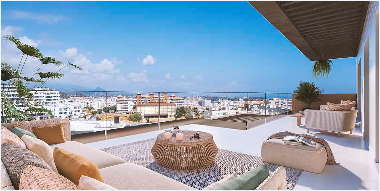 Wohnanlage nur wenige Minuten vom Strand, dem Stadtkern und dem Yachthafen von Estepona entfernt