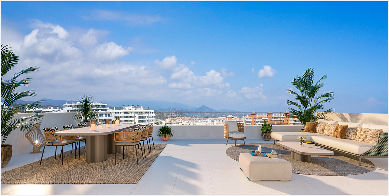 Residential located just a few minutes from the beach, the urban heart and the marina of Estepona