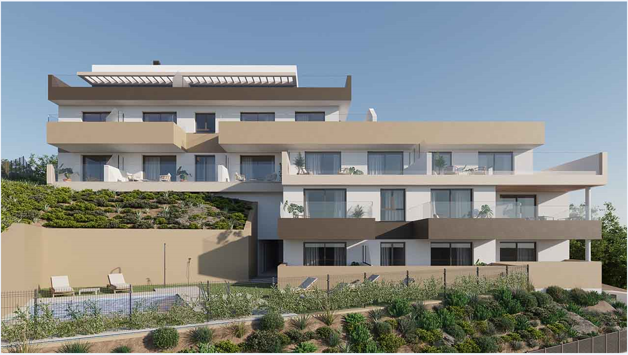 Residential located just a few minutes from the beach, the urban heart and the marina of Estepona