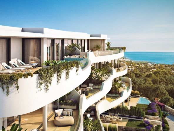 Nouveau complexe de luxe avec vue spectaculaire sur la mer à El Higuerón, Benalmadena