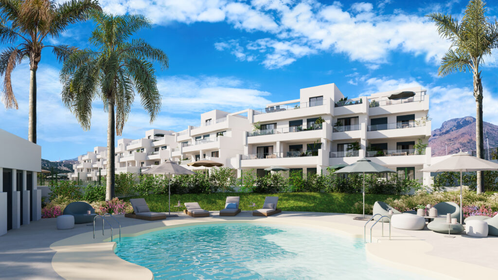 Exclusive 2 and 3 bedroom residential located next to Estepona Golf