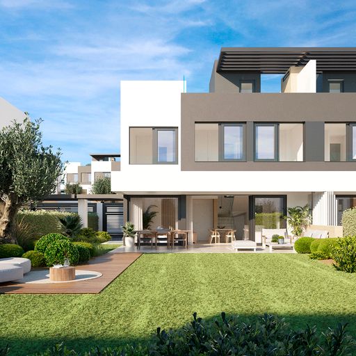 Exclusieve halfvrijstaande villa's dicht bij alle voorzieningen in Atalaya, Estepona