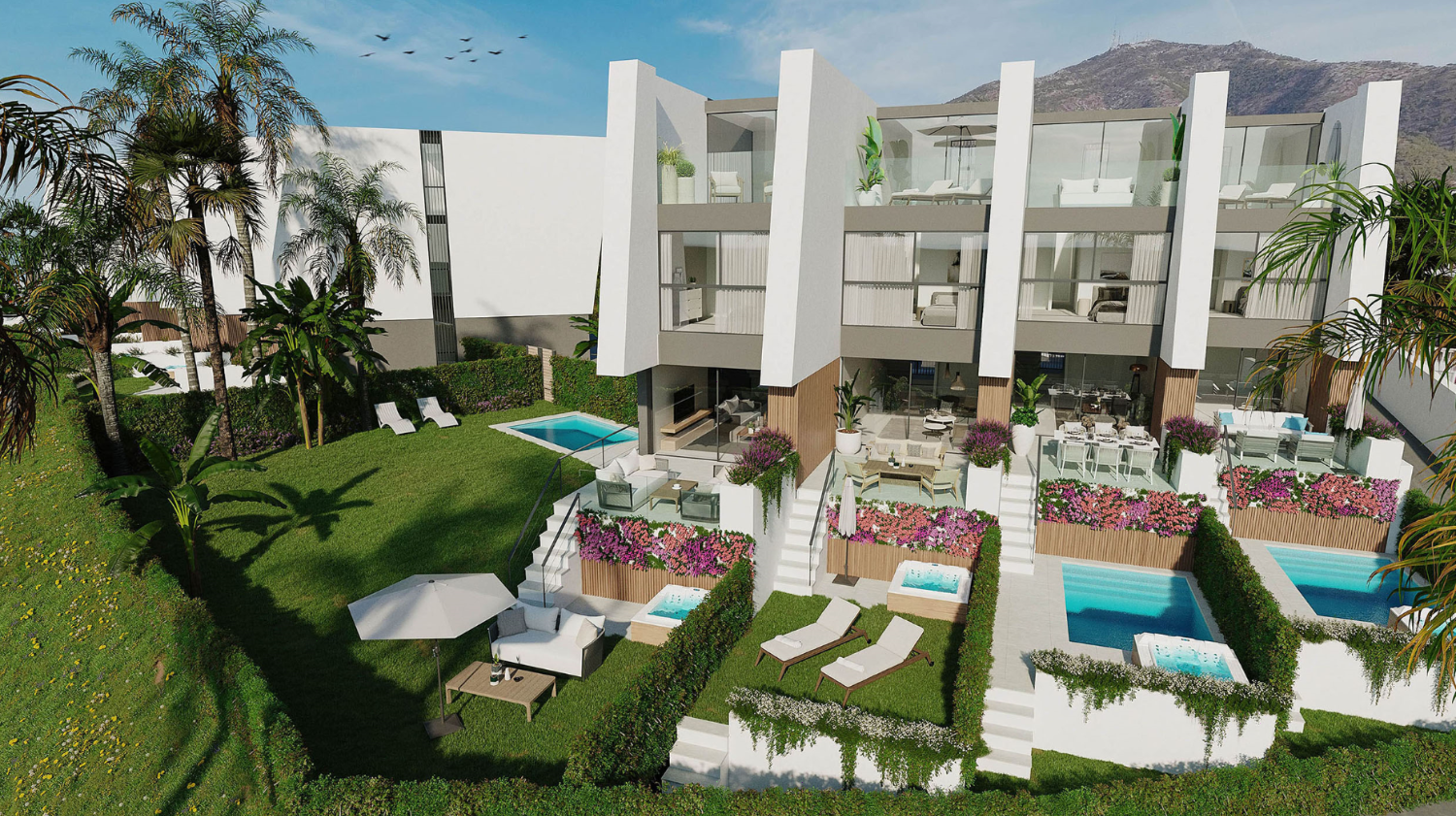 Deze nieuwe woonwijk in Fuengirola lijkt een echt juweeltje te zijn voor wie op zoek is naar een exclusieve woonervaring met uitzicht op de Middellandse Zee