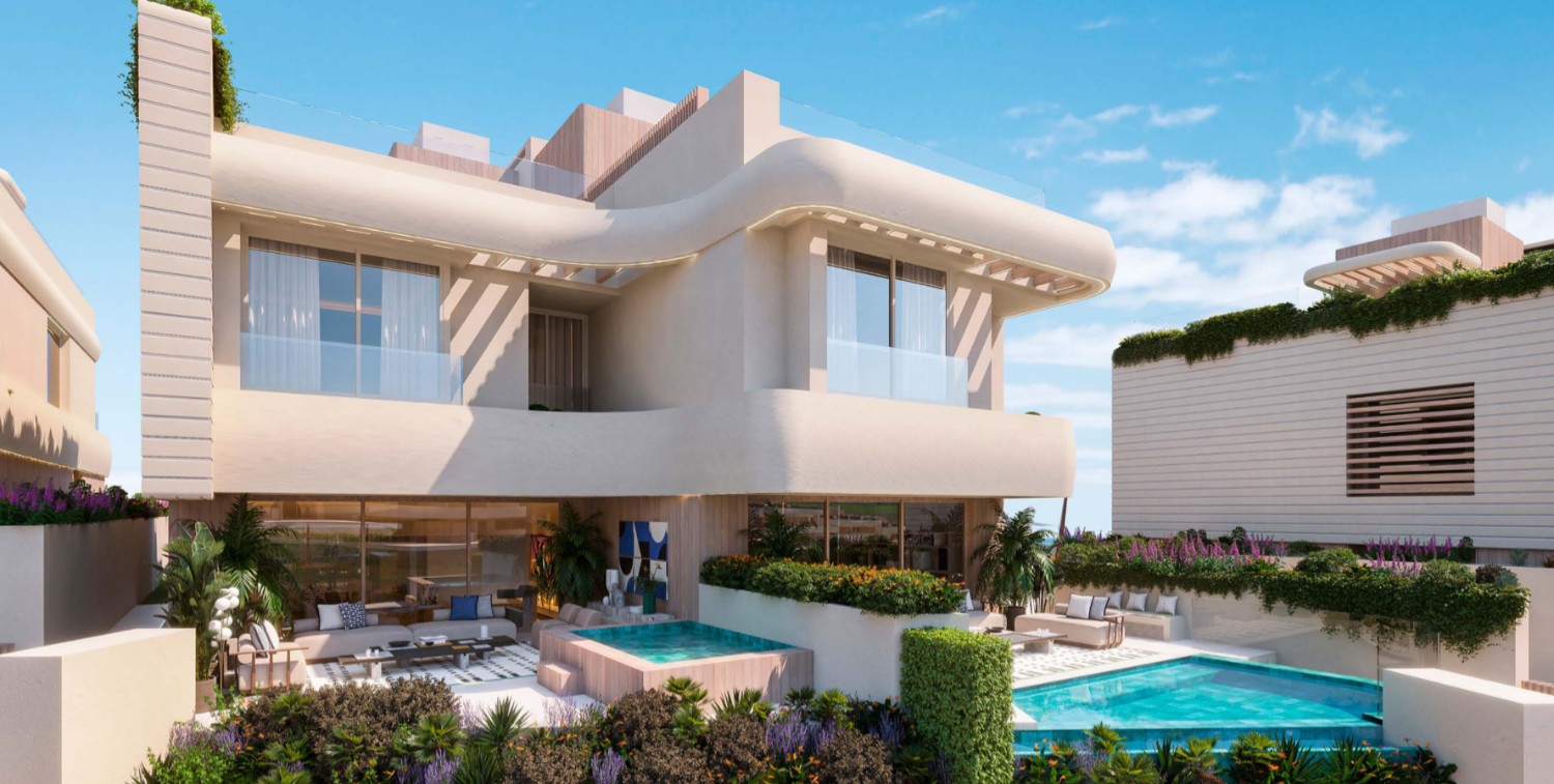 Located on the beachfront in Las Chapas, Marbella, on one of the last available beachfront plots.