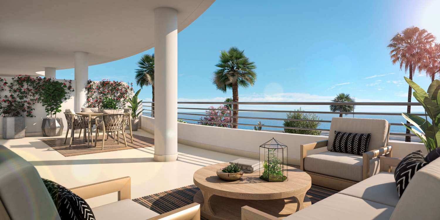 Spacious terraces with sea views