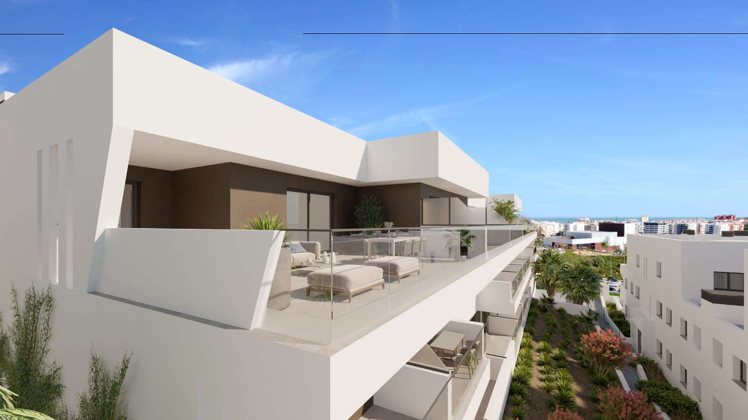 Residences with large spaces and smart layouts in Estepona, Malaga