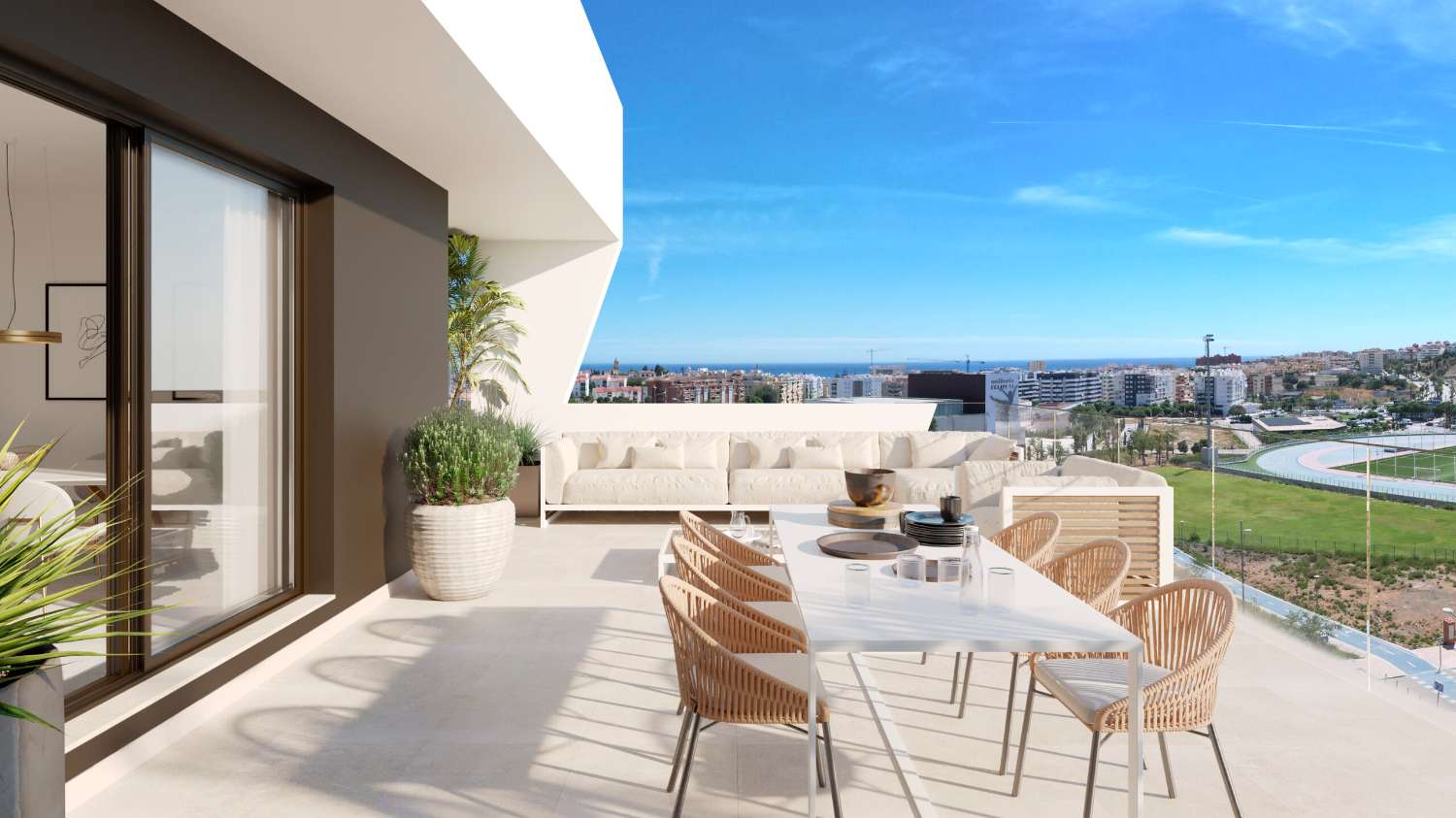 Residences with large spaces and smart layouts in Estepona, Malaga