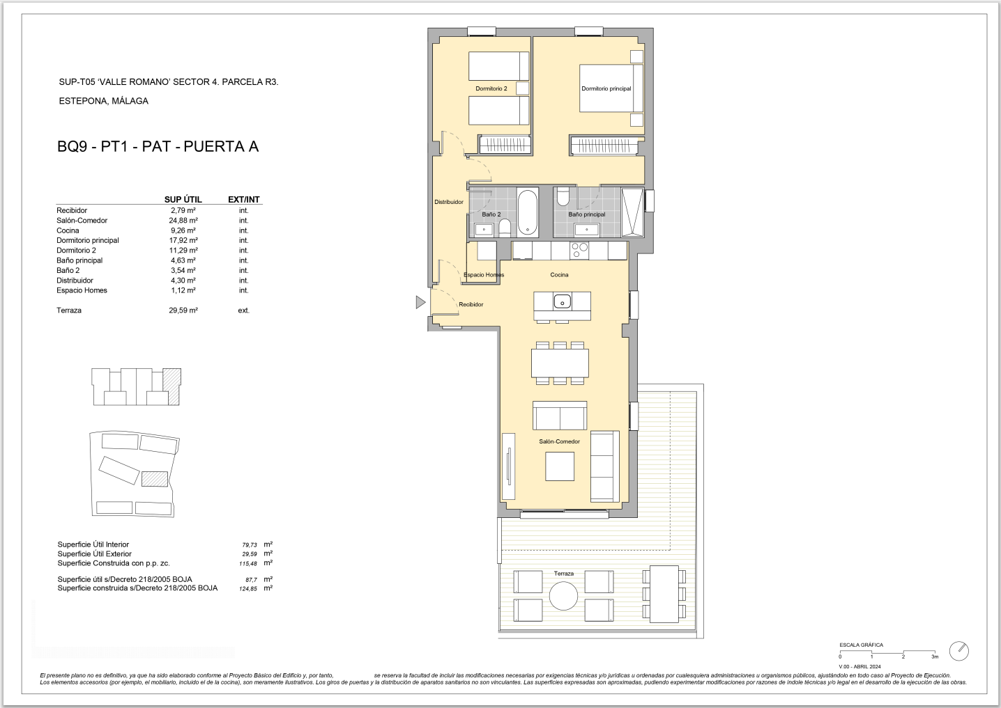 Het is een wooncomplex met een eigentijds en modern design, Estepona